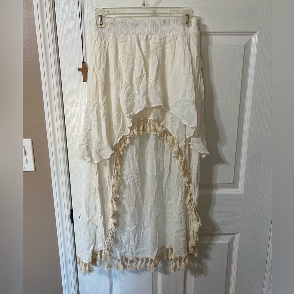 High low maxi skirt